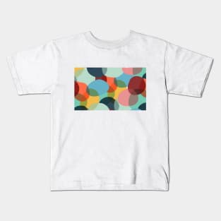 Overlaying Colorful Circles Kids T-Shirt